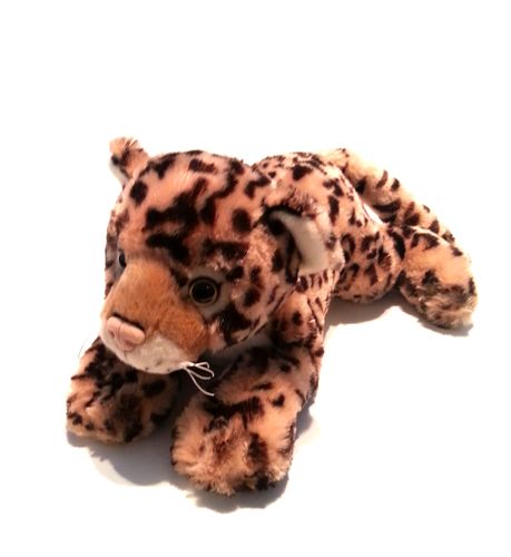 Soft Toys - Lying Leopard 28cm - Click Image to Close